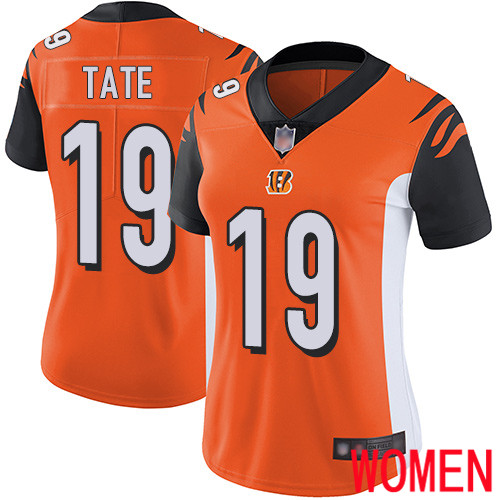 Cincinnati Bengals Limited Orange Women Auden Tate Alternate Jersey NFL Footballl #19 Vapor Untouchable->youth nfl jersey->Youth Jersey